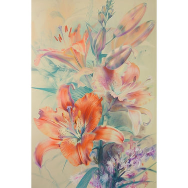 Soft Pastel Flowers Canvas